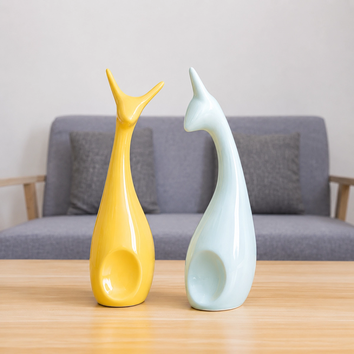 Ceramic Deer Vases