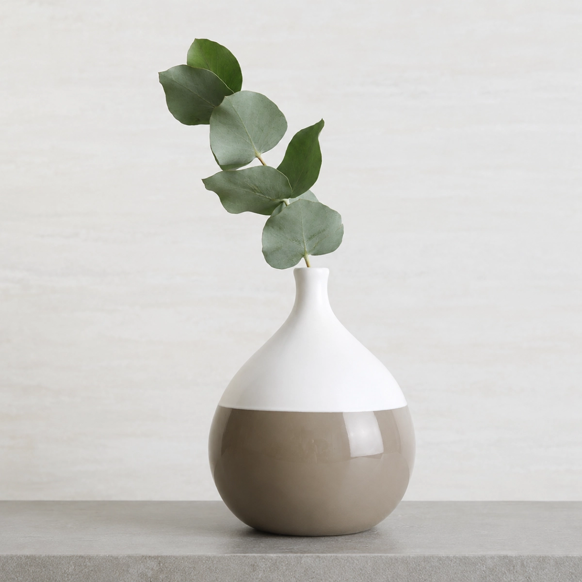 Round Ceramic Bud Vase